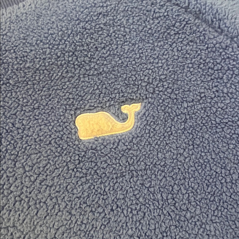 Vineyard Vines Blue Fleece Pullover - Picture 3 of 6